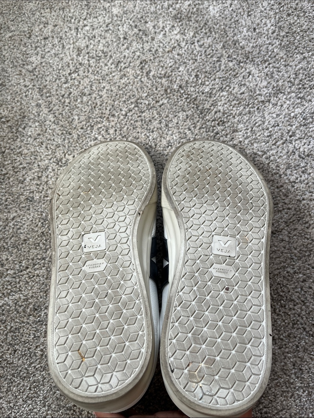 Veja White Sneakers with Black V - Triple Velcro Straps - Picture 5 of 8